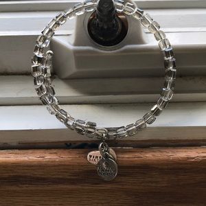 Silver beaded Alex and Ani Bracelet
